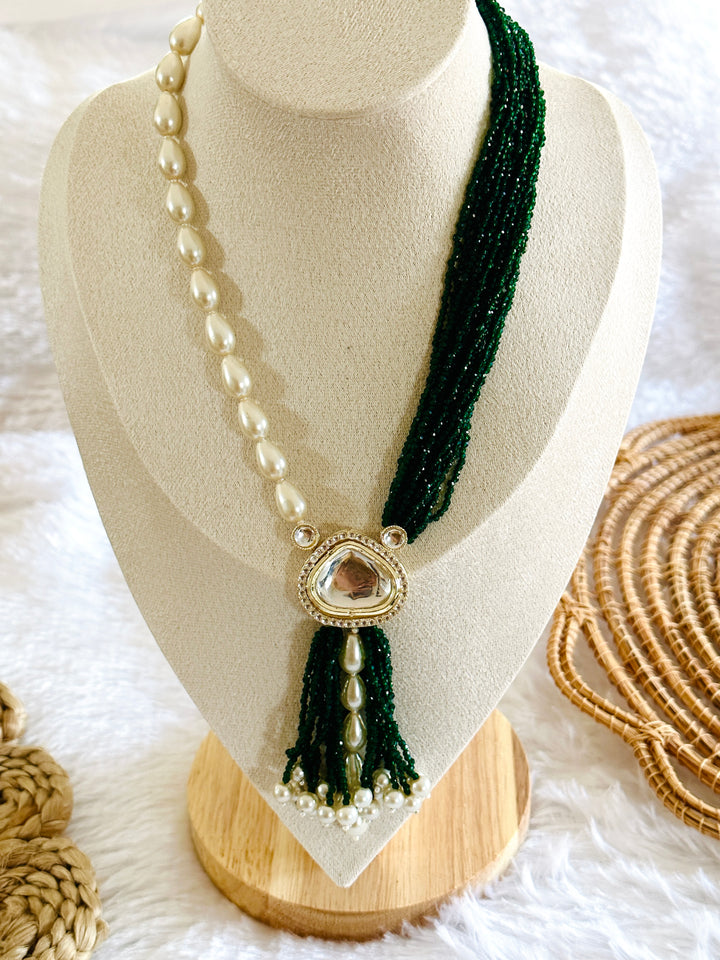 NECKLACE SET GREEN NS109281