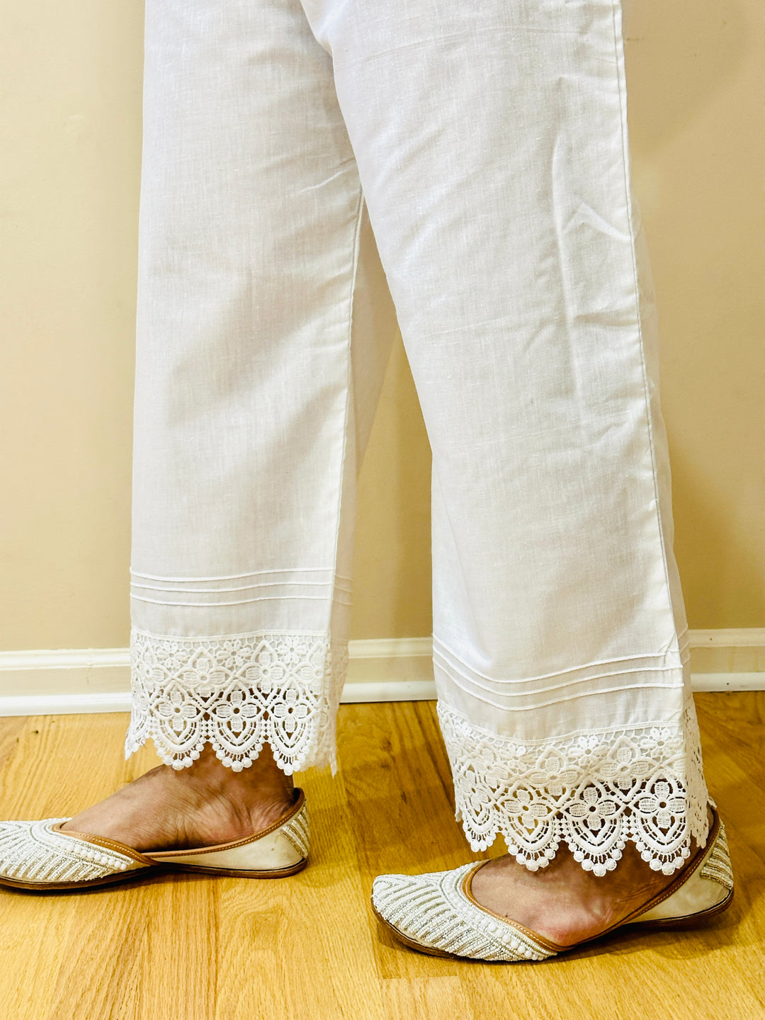 CULOTTE COTTON  PANTS WHITE CUPT07