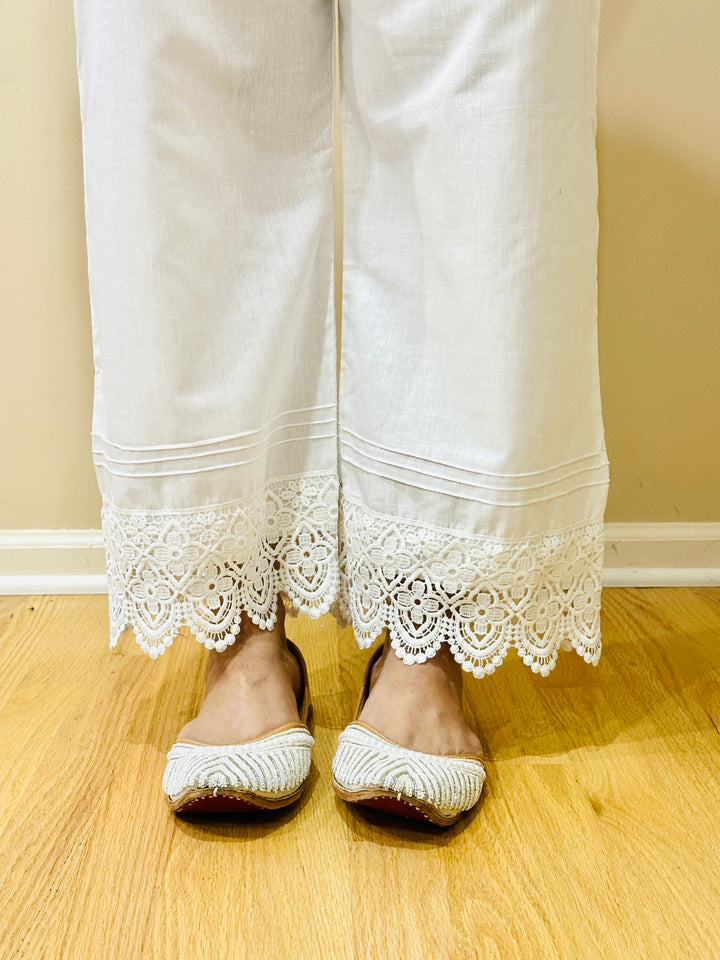 CULOTTE COTTON  PANTS WHITE CUPT07