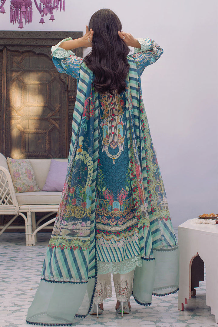 ANSAB JAHANGIR DIGITAL SILK BAROQUE BLUES