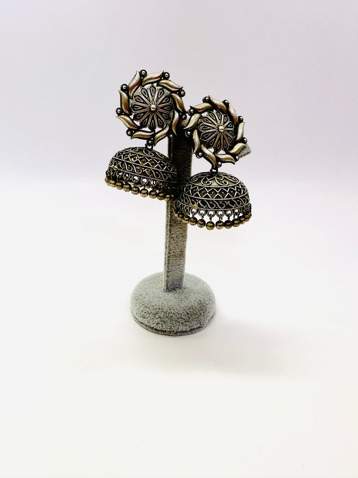 OXIDIZED JUMKA EARRING SILVER EROX804348