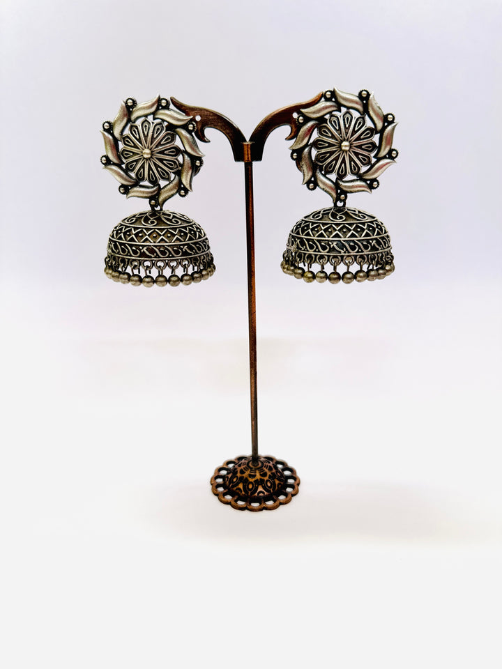 OXIDIZED JUMKA EARRING SILVER EROX804348