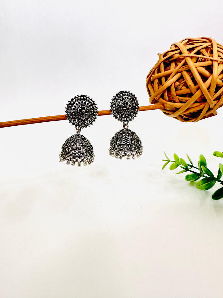 OXIDIZED JUMKA EARRING SILVER EROX804348