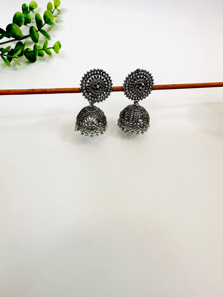 OXIDIZED JUMKA EARRING SILVER EROX804348