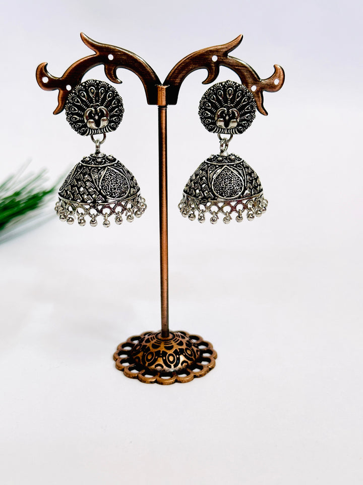 OXIDIZED JUMKA EARRING SILVER EROX804348