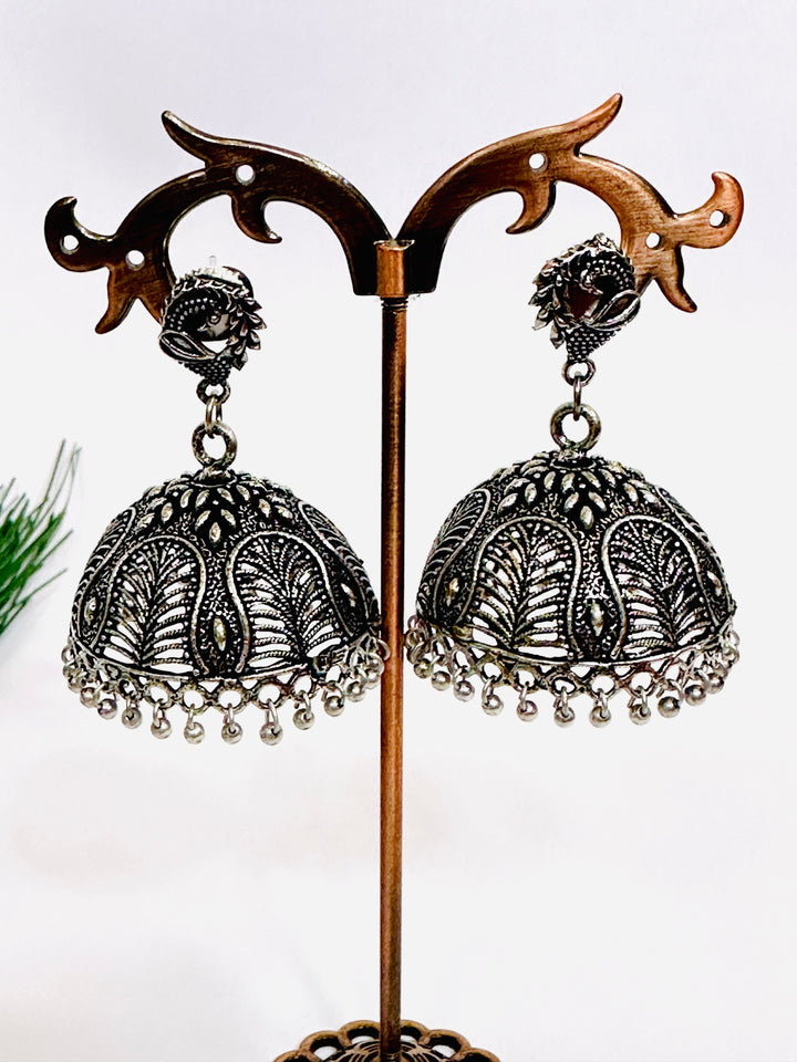 OXIDIZED JUMKA EARRING SILVER EROX804348