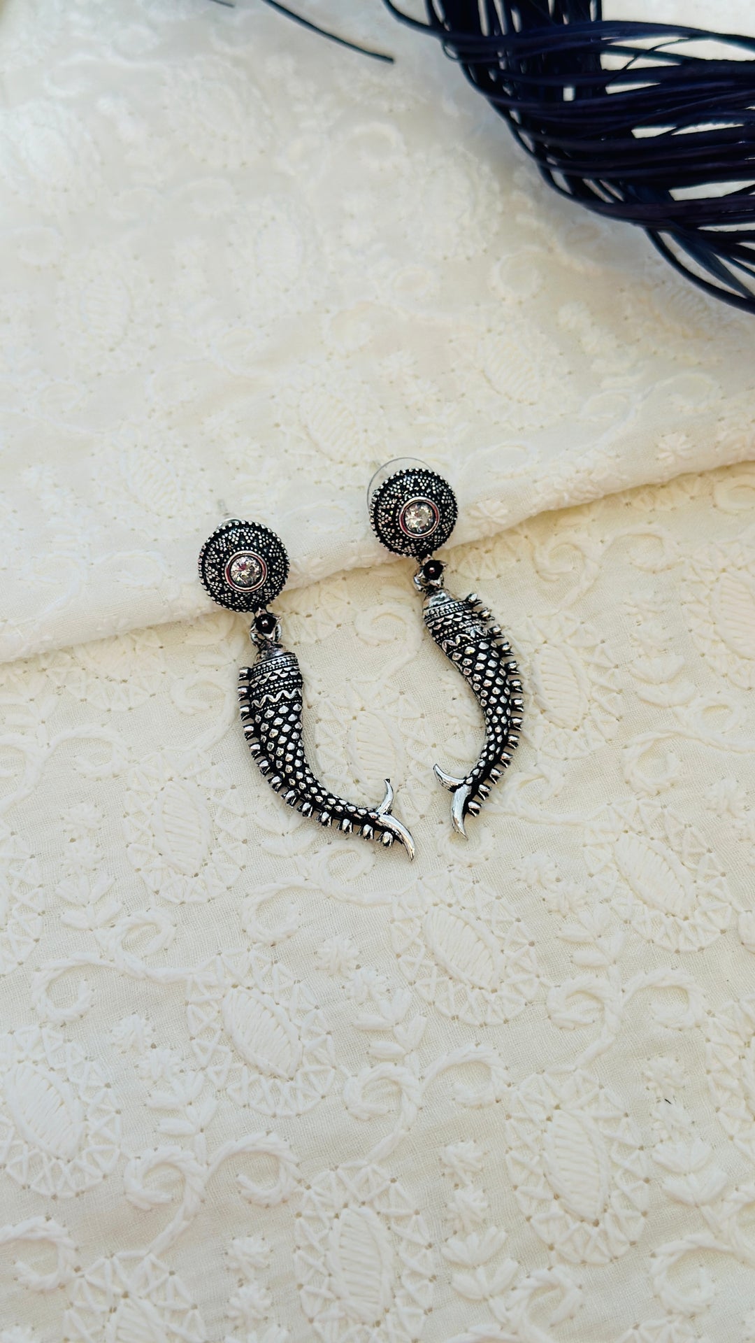 OXIDIZED EARRING EROX802958