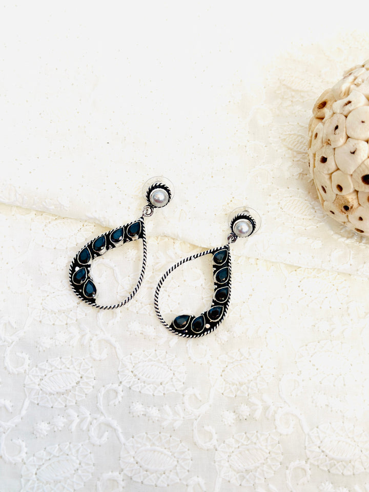 OXIDIZED EARRING BLACK EROX802766