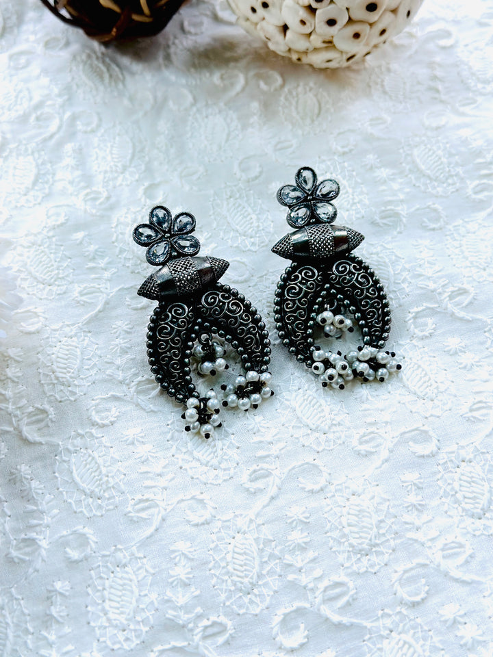 OXIDIZED EARRING EROX803718