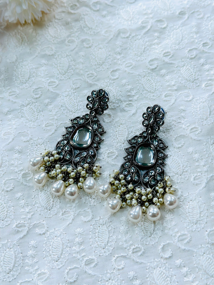 OXIDIZED EARRING EROX110255