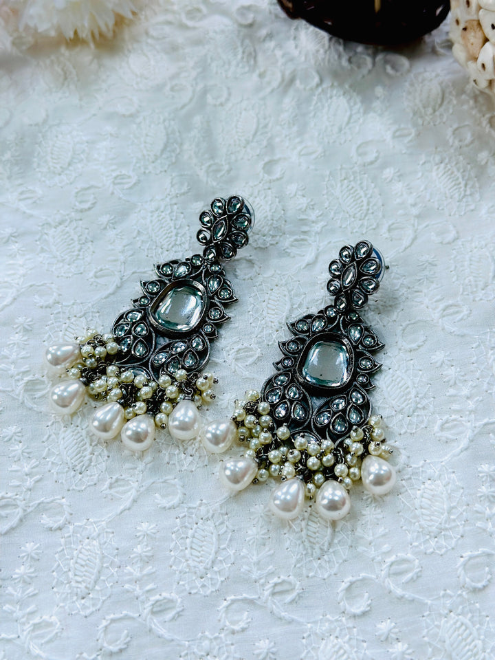 OXIDIZED EARRING EROX110255