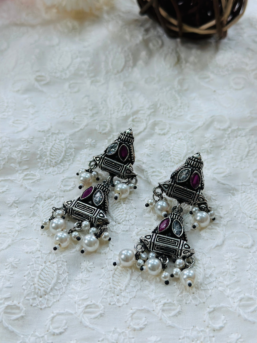 OXIDIZED EARRING EROX108007