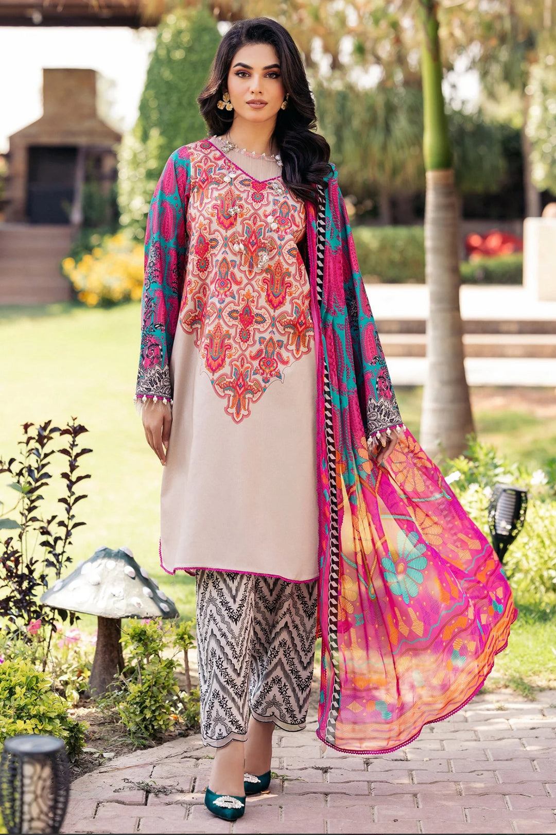 CHARIZMA LAWN COLLECTION WITH CHIFFON DUPATTA CHSS08