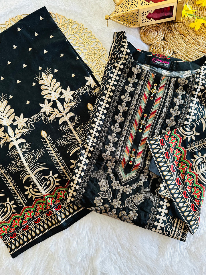 EMBROIDERED CO-ORD SHIRT/PANT MQ22