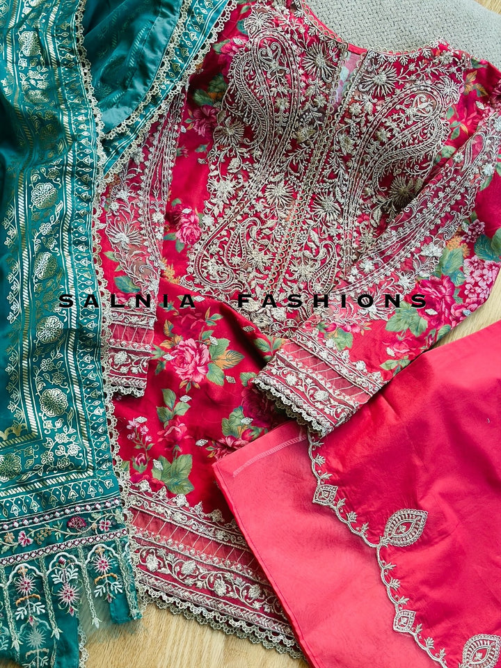 ZARA SHAJAHAN LUXURY LAWN PHOOL KARI