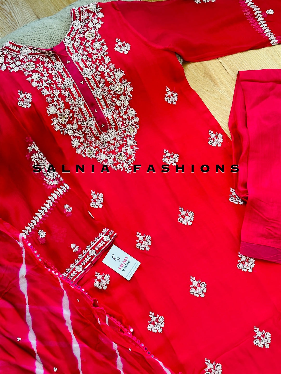 AGHANOOR CHIFFON EMBROIDERED SUIT AN60036