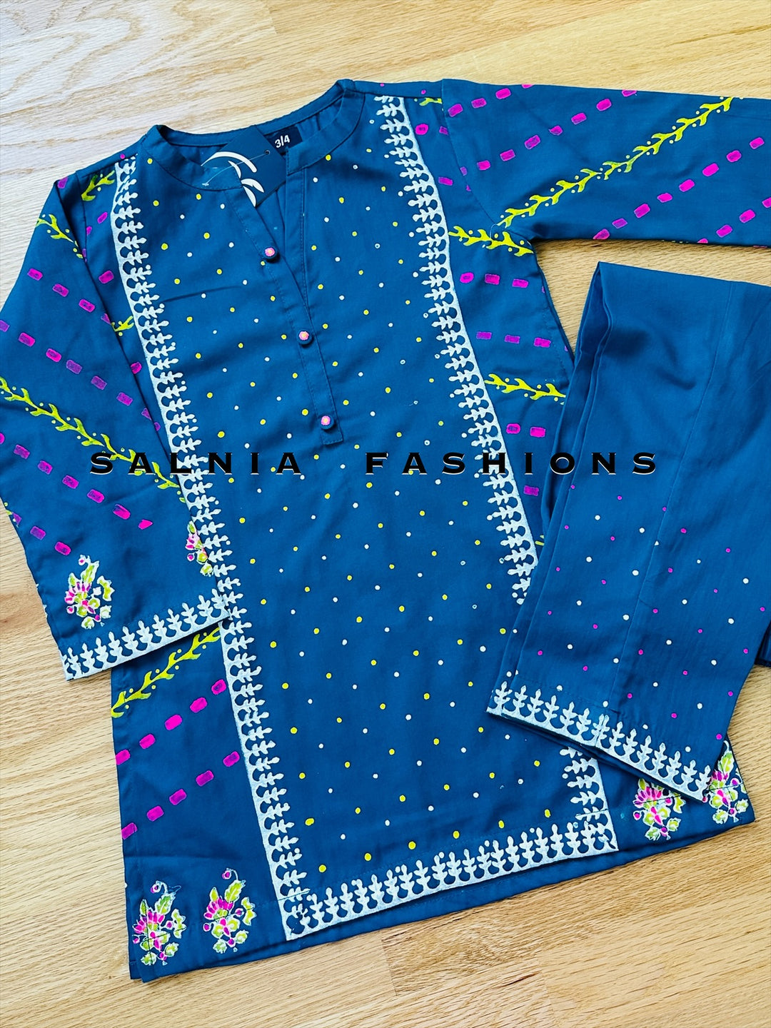 COTTON PRINTED CO-ORD SET CSF04