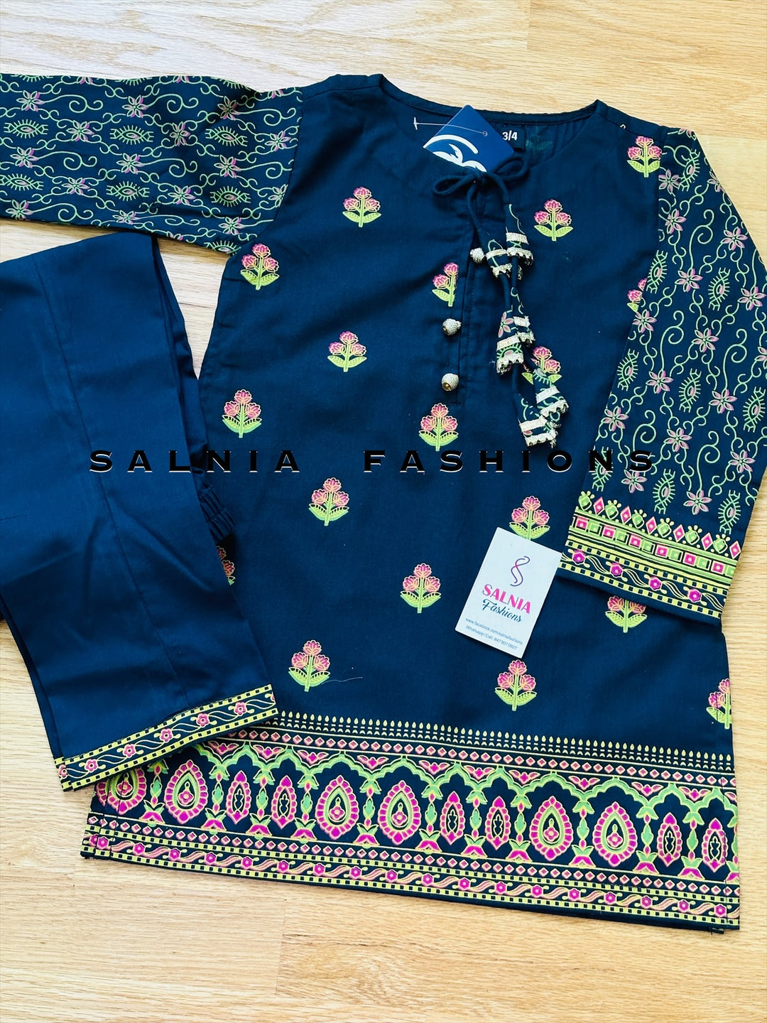 COTTON BLOCK PRINTED CO-ORD SET SFOC05